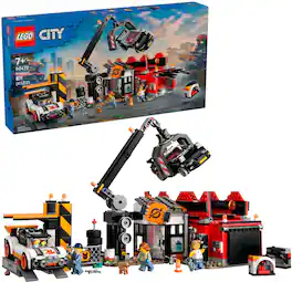 LEGO - City Scrapyard with Cars Building Toy 60472
