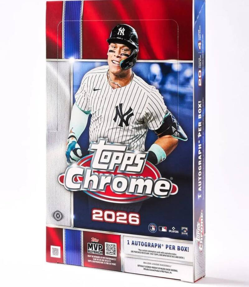 2026 Topps Chrome Baseball Hobby Box