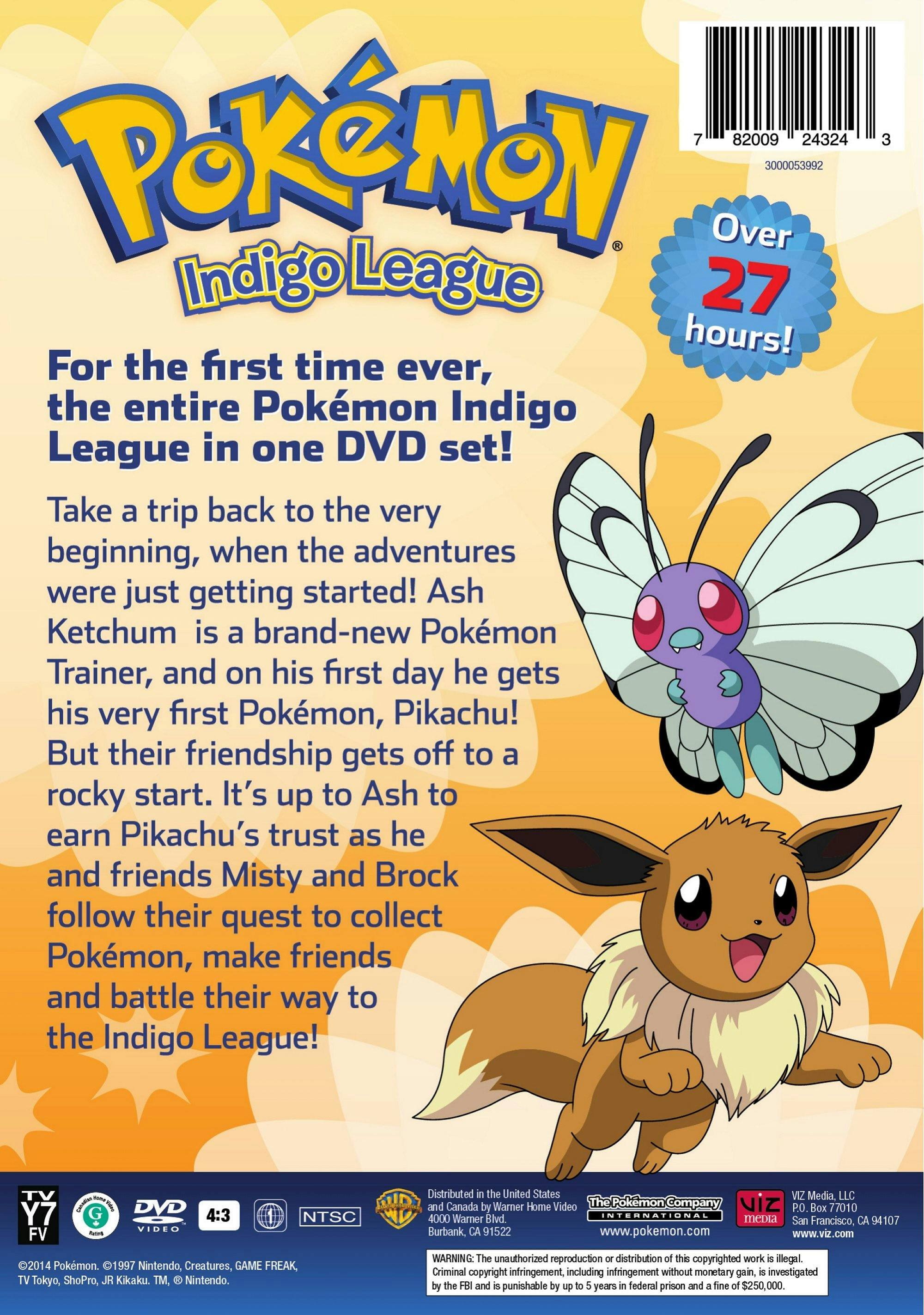 Back. Pokémon - Indigo League: Season 1 - The Complete Collection (Box Set) [DVD].