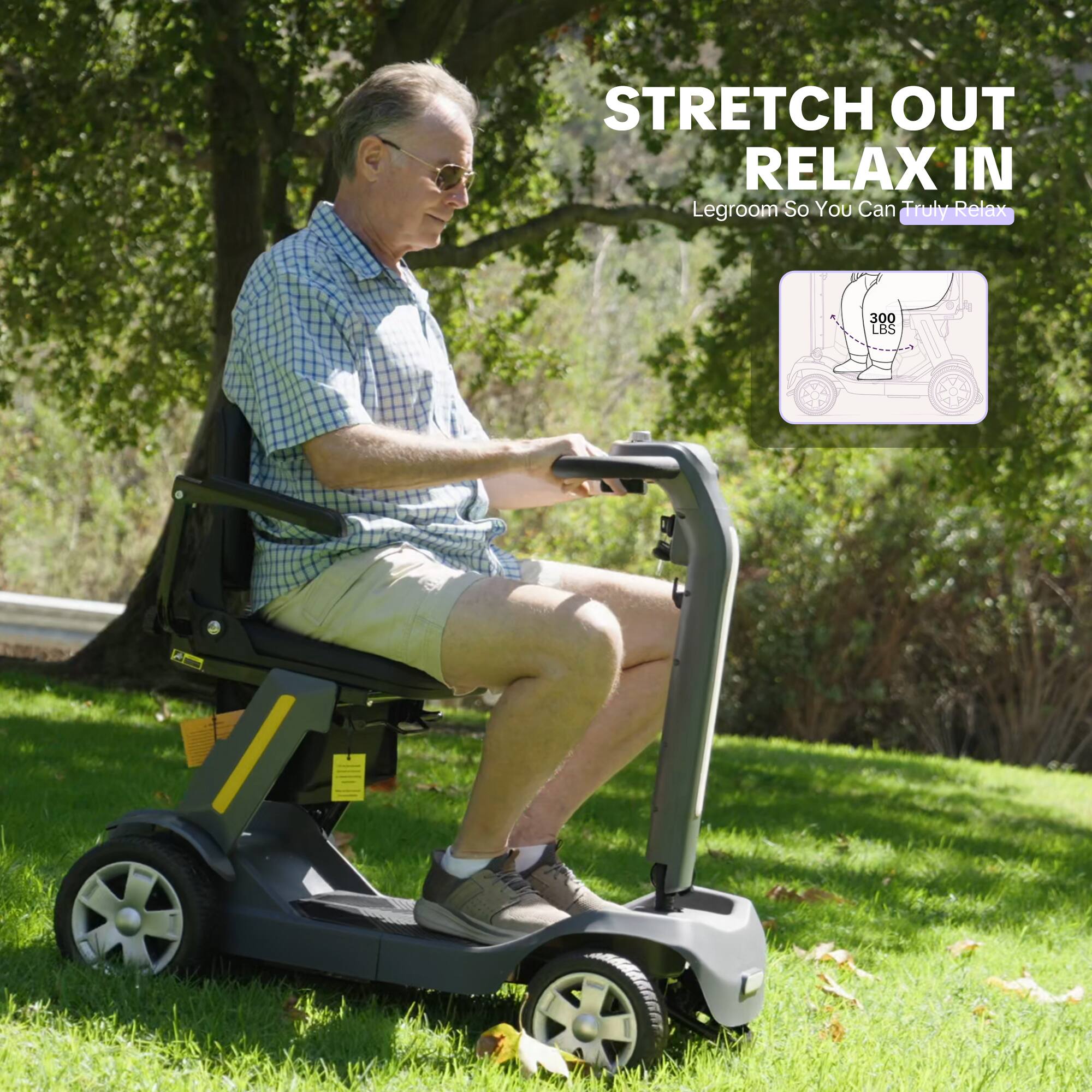 STRETCH OUT RELAX IN  
Legroom So You Can Truly Relax  
300 LBS