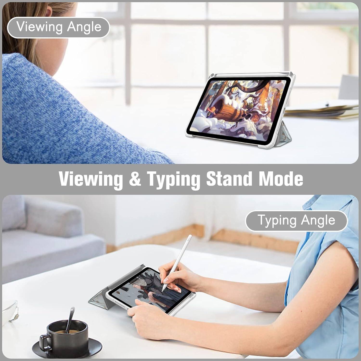Viewing Angle  
Viewing & Typing Stand Mode  
Typing Angle