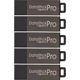 Centon - MP VALUEPACK USB 2.0 DATASTICK PRO (GREY), 16GB, 5PACK BULK - Gray
