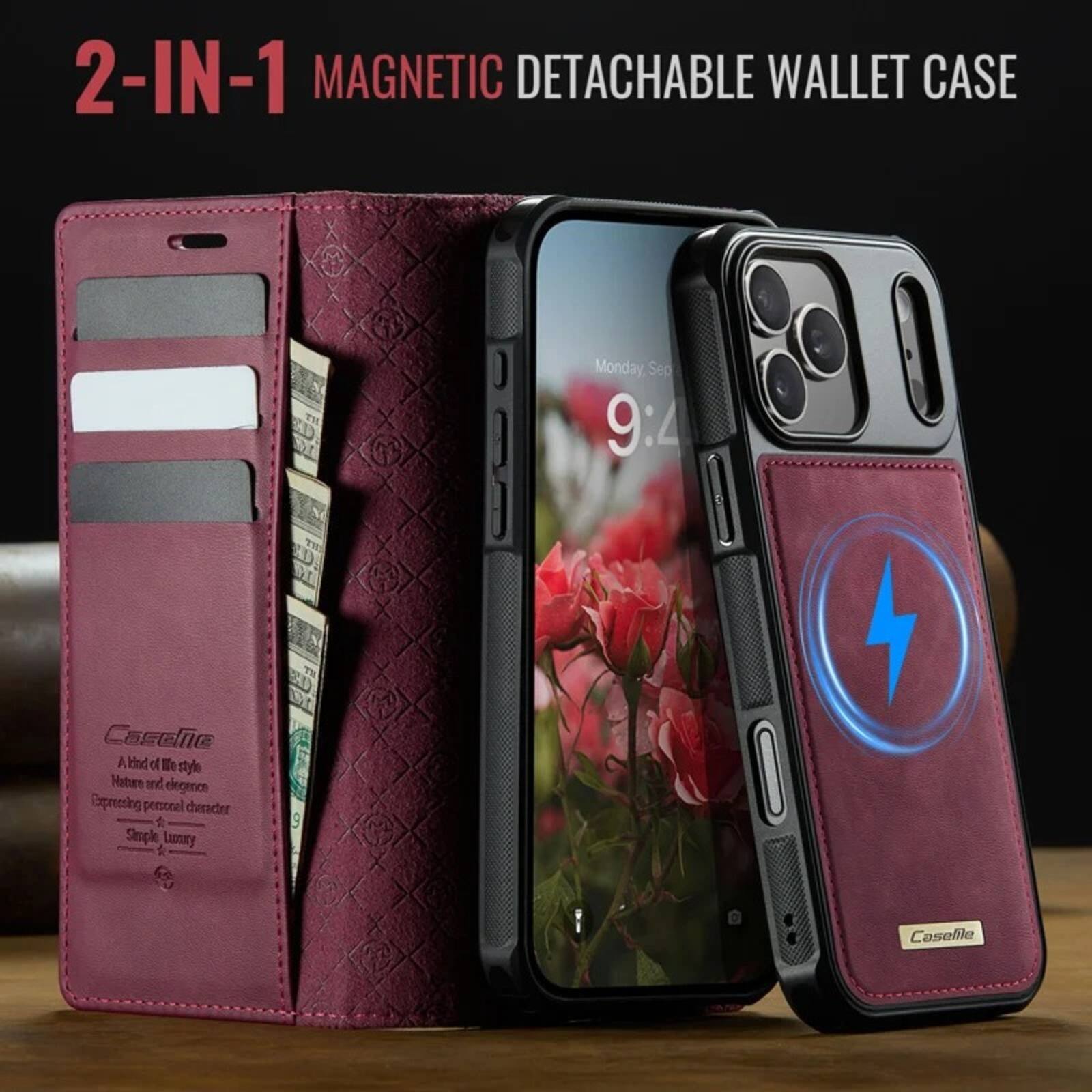 2-IN-1 MAGNETIC DETACHABLE WALLET CASE

Monday, Sep 9

Caseo A kind of No style Nature and elegant Expressing personal character Simple Luxury

Caselle