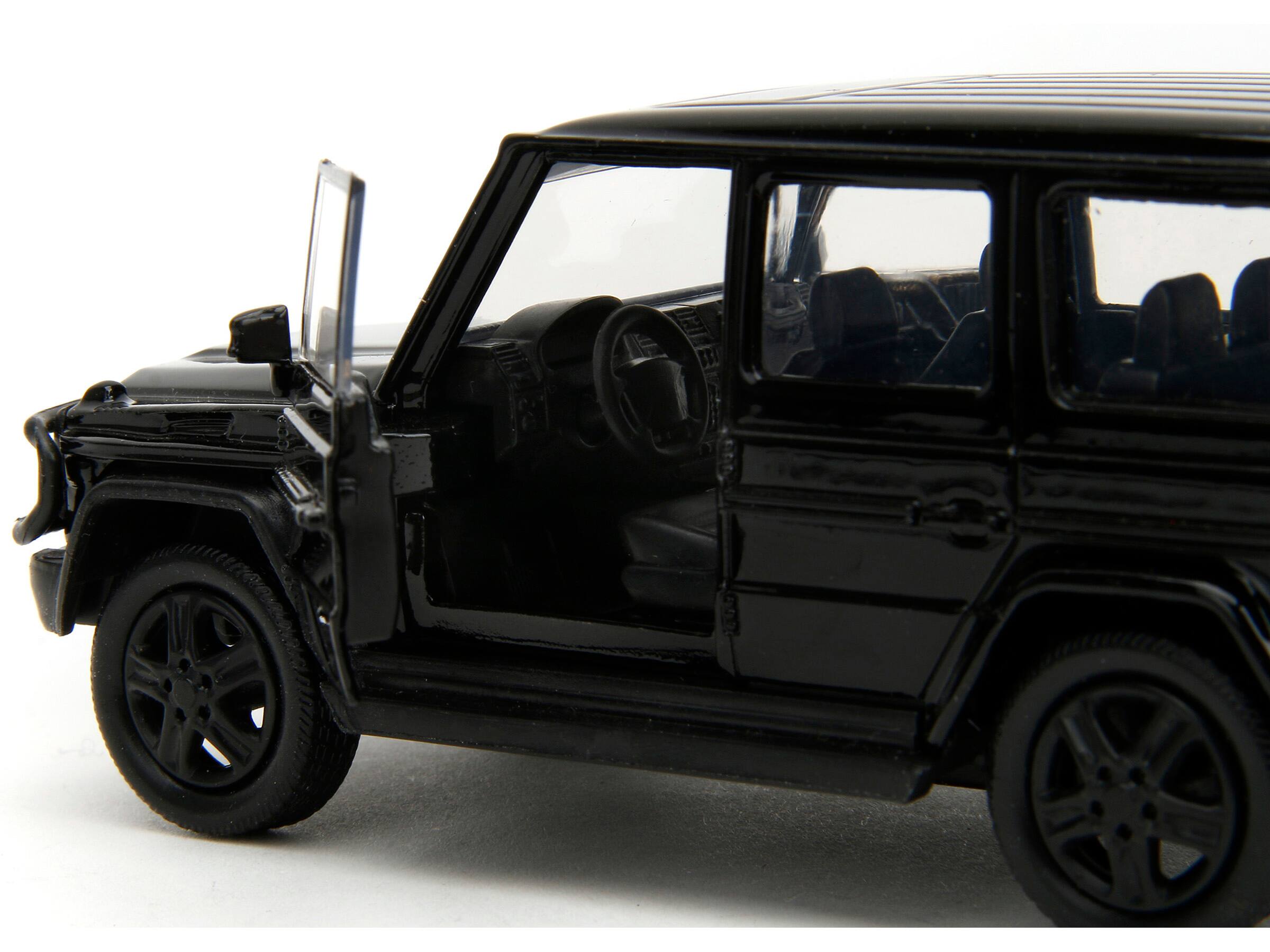 Left. Jada - Mercedes-Benz G-Class 4x4 Black "Pink Slips" Series 1/32 Diecast Model Car by Jada - Black.