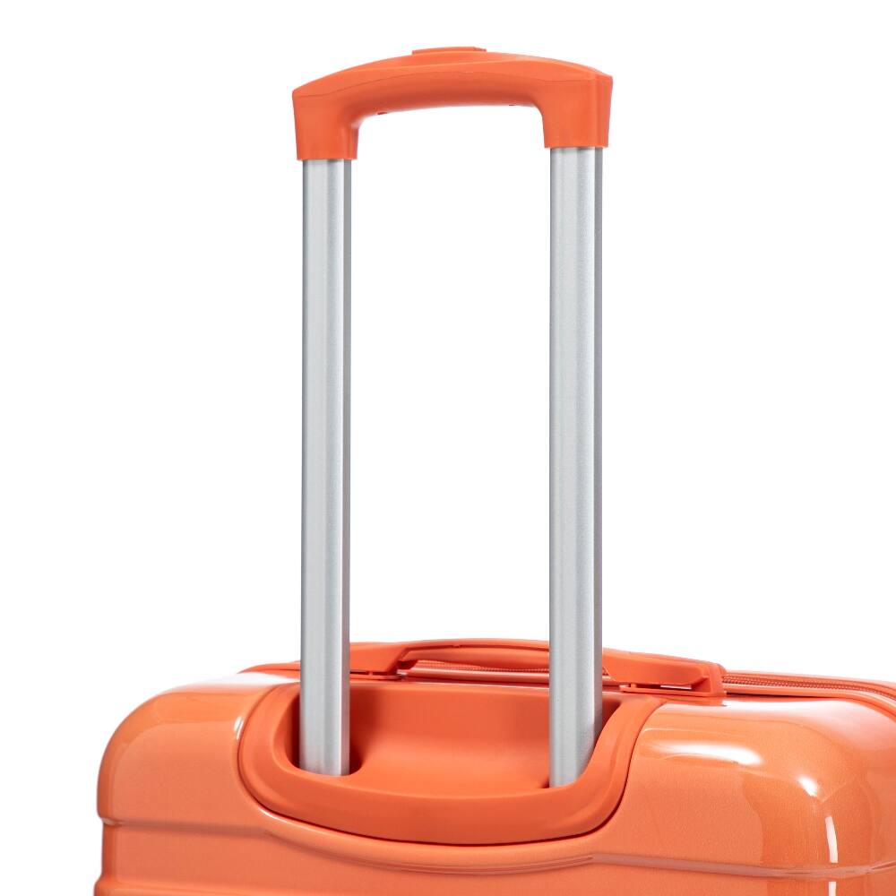 Alt View 9. Ropilly - Ropilly 3 Piece Luggage Set PC Hard Shell Suitcase Gradient Color 20/24/28 Inch - Blue+Red.