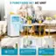 3 Functions in 1 AC Unit: Cooling (61F~90F), Dehumidifying (51 Pints/Day), Day Fan (2 Speeds: High/Low)