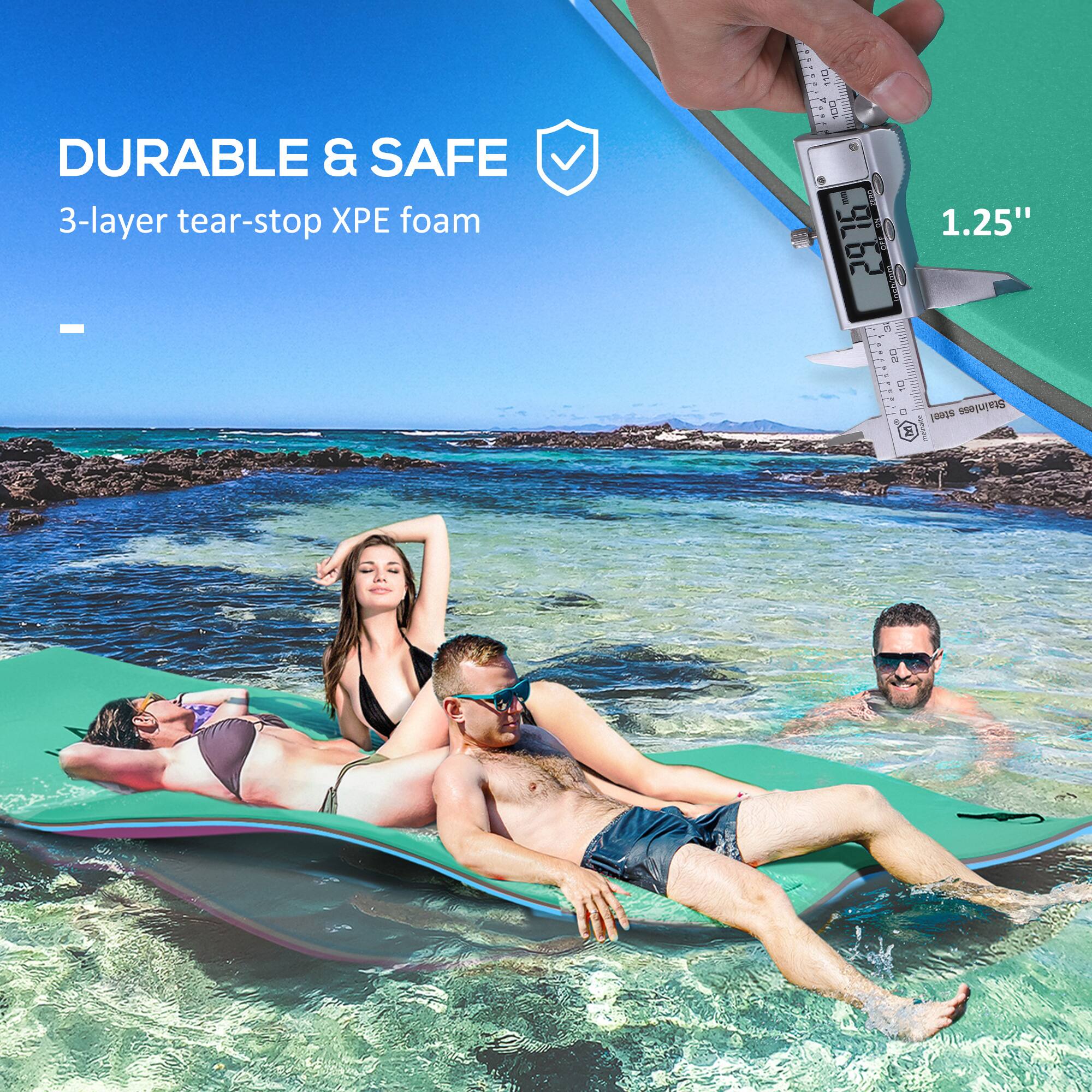 DURABLE & SAFE 3-layer tear-stop XPE foam - 1.25"