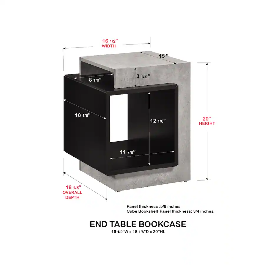 Designs Using Multiple Cubes Kings Brand Furniture Modern End Table with Open Cube Storage, Wood ...