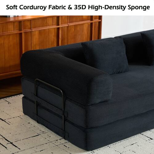 Soft Corduroy Fabric & 35D High-Density Sponge