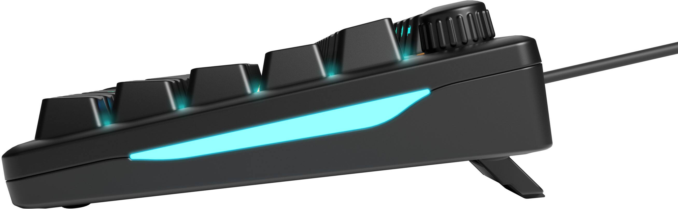 Alt View 7. Glorious - GMBK 75% Wired Membrane Gaming Keyboard with Swappable MX-Compatible Keycaps - Black.