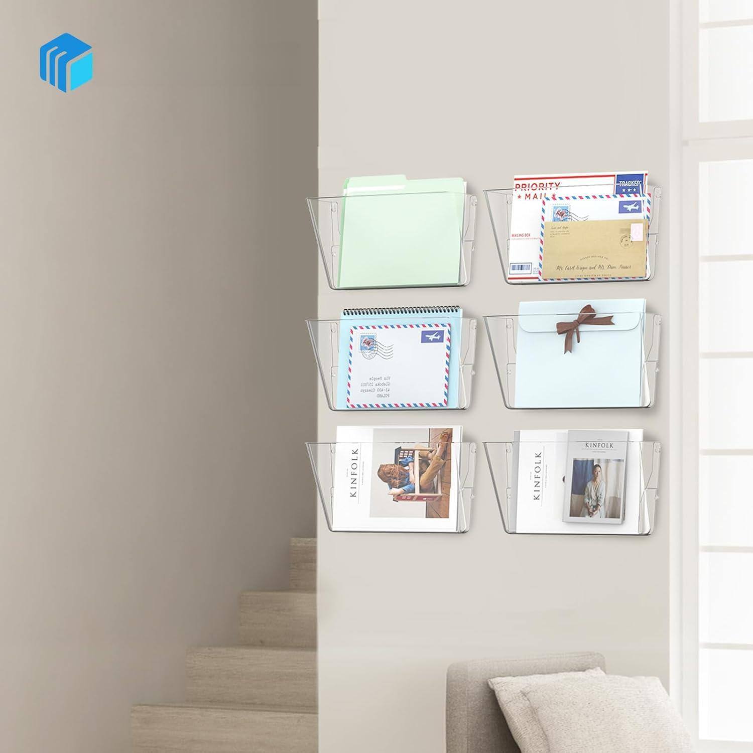 Dapper Styles Clear Single Pocket Plastic Hanging Wall Mount File ...