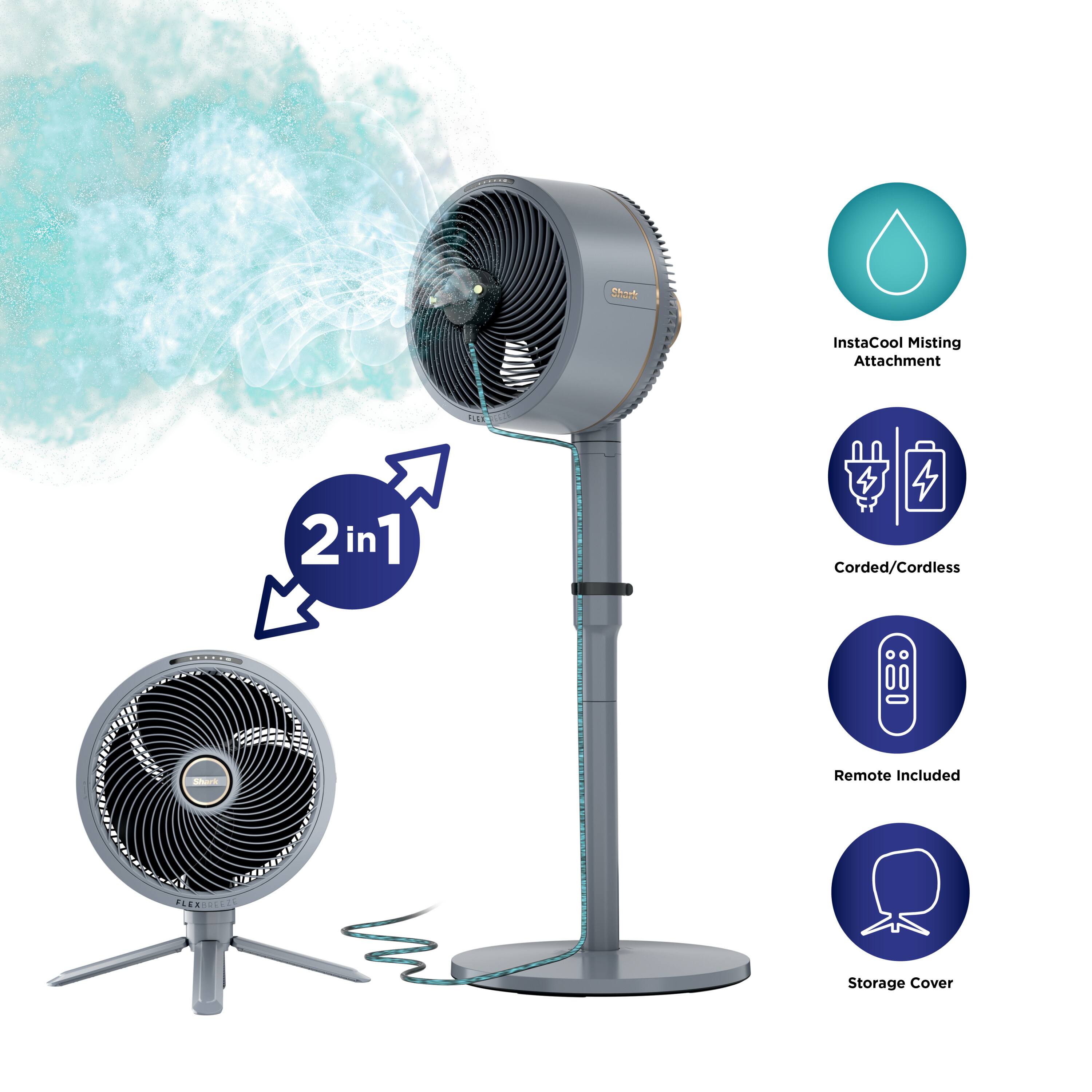 8 InstaCool Misting Attachment AS SELS 2 in 1 Corded/Cordless RET Sok Remote Included Storage Cover