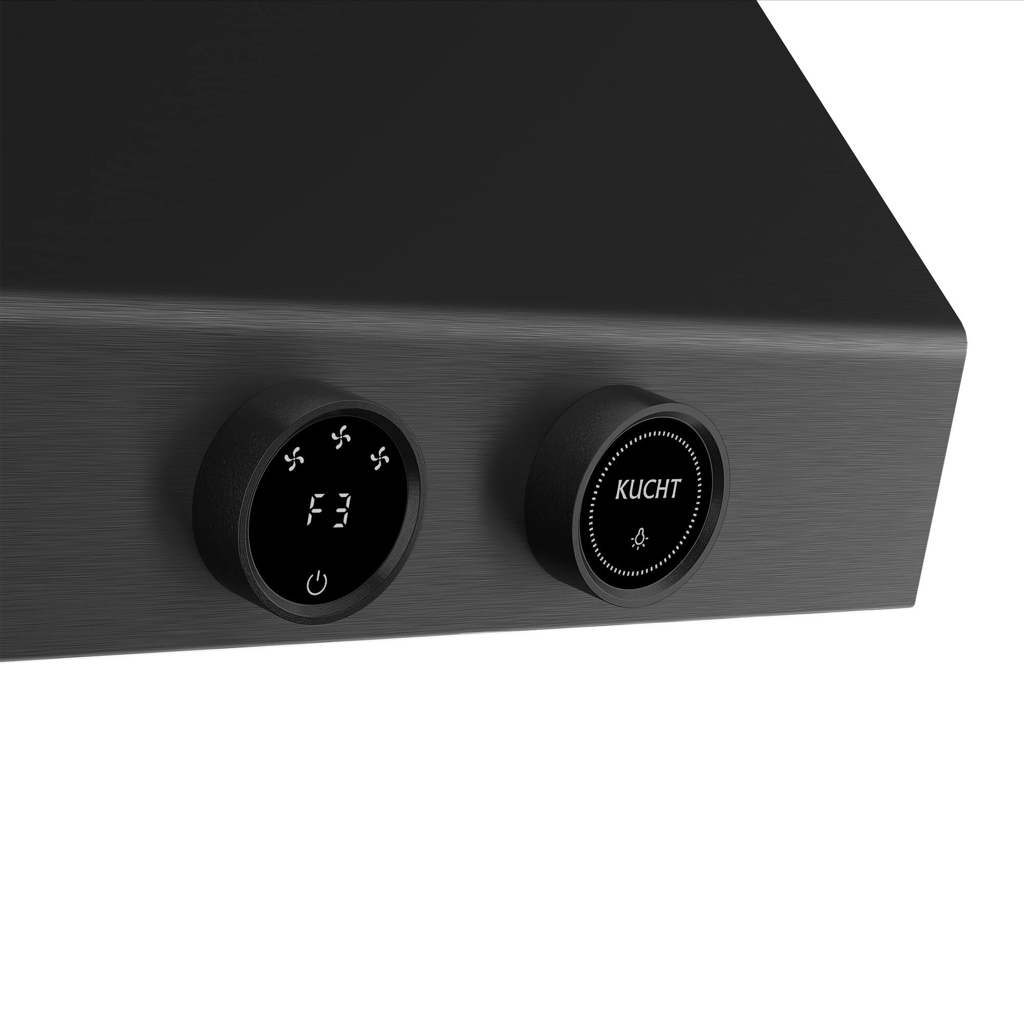 Alt View 1. Kucht - Pro Style 36 in. 900 CFM Under Cabinet Range Hood, Dark Stainless Steel , Digital Controls - Dark Stainless Steel.