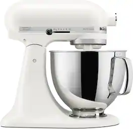KitchenAid - Artisan Series 5-Quart Tilt-Head Stand Mixer KSM150PSPL - Porcelain White