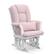Alt View 13. Storkcraft - Tuscany Glider and Ottoman - White/Pink Swirl.