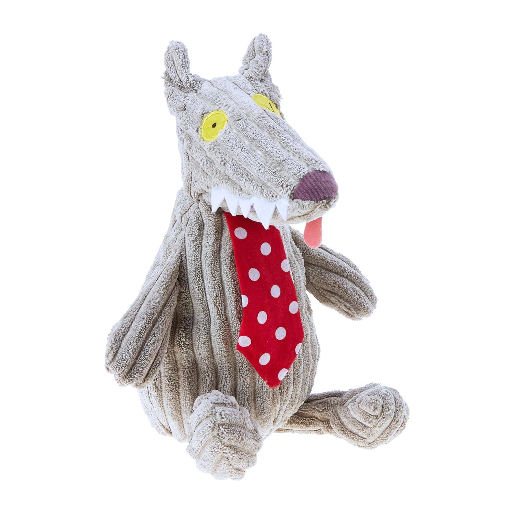 Alt View 2. TriAction Toys - Les Deglingos Big Simply Plush | Bigbos the Wolf - Grey.