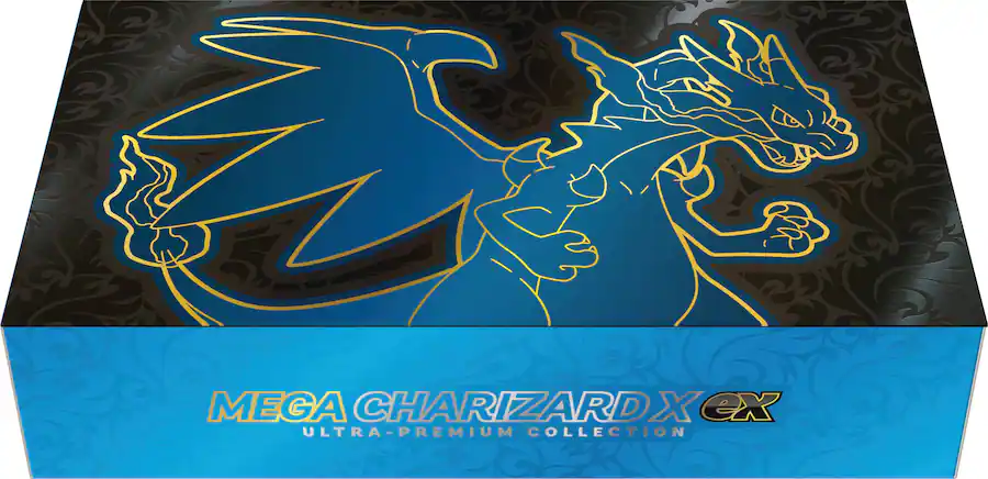 Charizard Collection Box Pokémon Trading Card Game: Mega Charizard X ex Ultra Premium Collection ...
