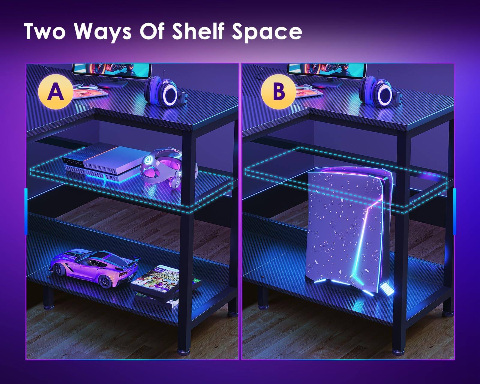Two Ways Of Shelf Space

A

B