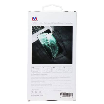 MYBAT® Full Coverage Tempered Glass Screen Protector Installation Instructions:
1. Clean and remove dust or dirt on the device's screen with the alcohol swab, then wipe off excess alcohol with the microfiber cleaning cloth. Use the dust removal sticker to pick up any remaining residue on the screen.
2. Peel off the plastic plate and then align the screen protector to the corners and holes position of the screen.
3. Press the middle part of the screen protector by hand so that the tempered glass screen protector attaches to the screen naturally.
4. Extrude excess bubbles with clean cloth, working from the center outward. Your screen is now protected!
WARNING: Cancer and Reproductive Harm - www.P65Warnings.ca.gov
Designed in California - Made in China - www.mybat.com
MLK31SCR5A
885126652346