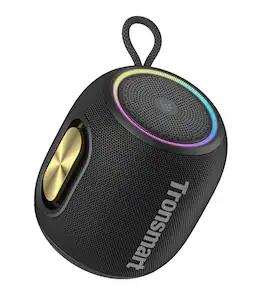 Tronsmart - T8 Mini Ultra-Portable Bluetooth Speaker, 16W Big Bass, 360° Sound, IPX7 Waterproof, 20H Playtime, Custom EQ & Light - Black