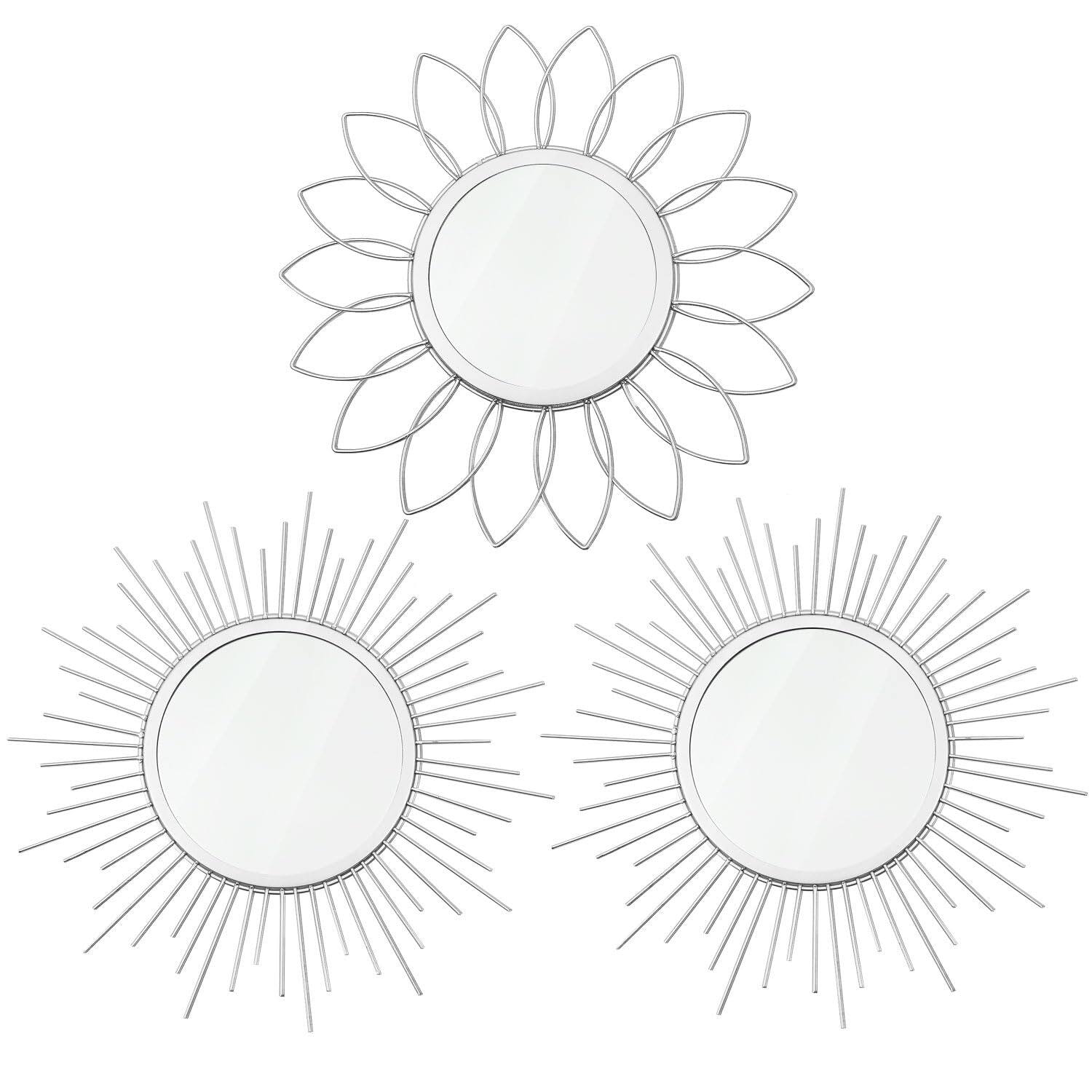 Silver Flower+Sunburst