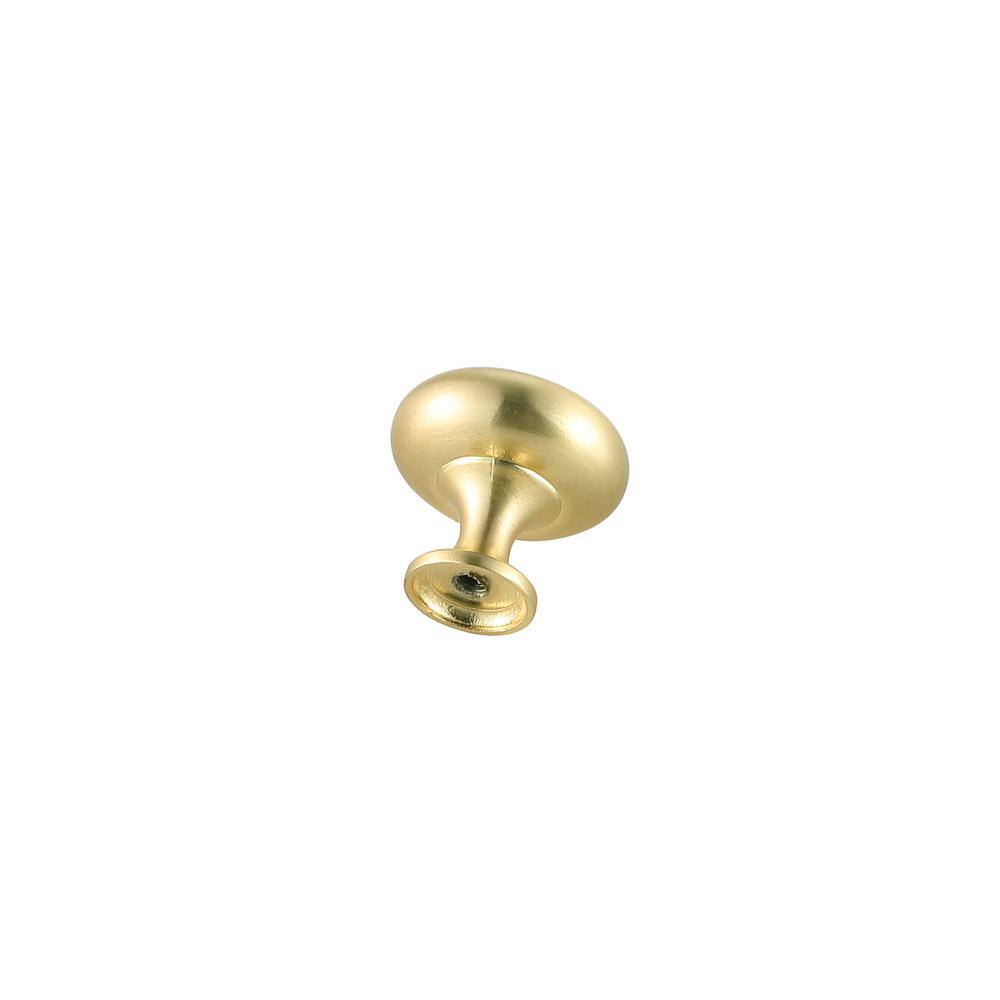 Left. Elegant Decor - Cadon 1.2" Diameter Brushed Gold Mushroom Knob Multipack (Set of 10) - Brushed Gold.