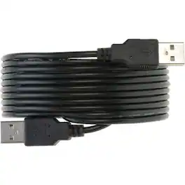 Cables Direct Online - USB 2.0 A-Male to A-Male Cable – 3ft, High-Speed Data Transfer/Charging Cord - Black