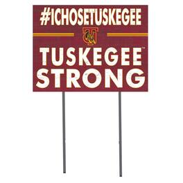 Jardine - Tuskegee Golden Tigers 18'' x 24'' I Chose Lawn Sign - Maroon