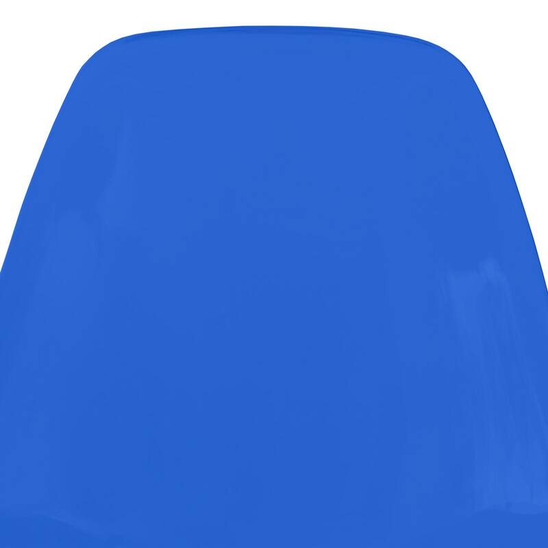 Alt View 2. LeisureMod - Cresco Modern Acrylic Dining Chair with Ergonomic Seat and Gold Steel Base - Transparent Blue.