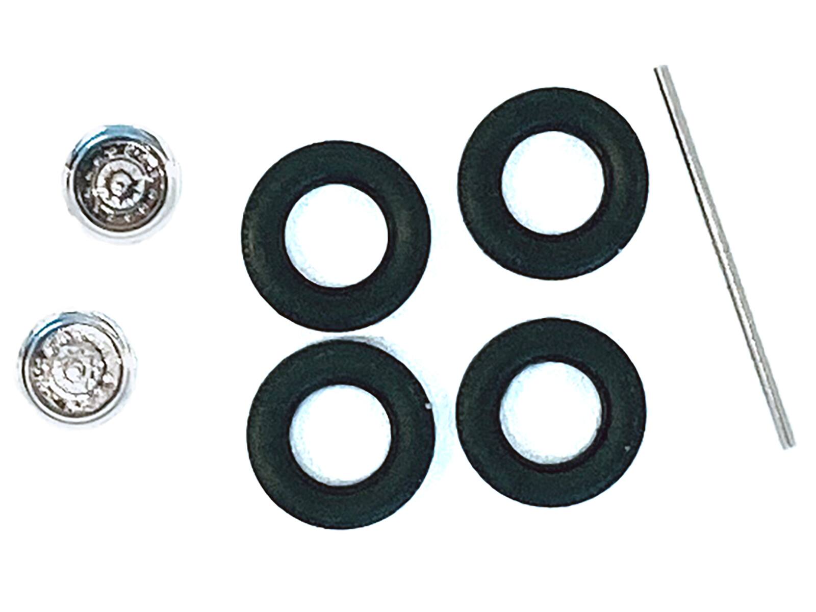 Angle. Promotex - Rear Wheelset Planetary Chrome 1/87 (HO) Plastic Model by Promotex - Chrome.