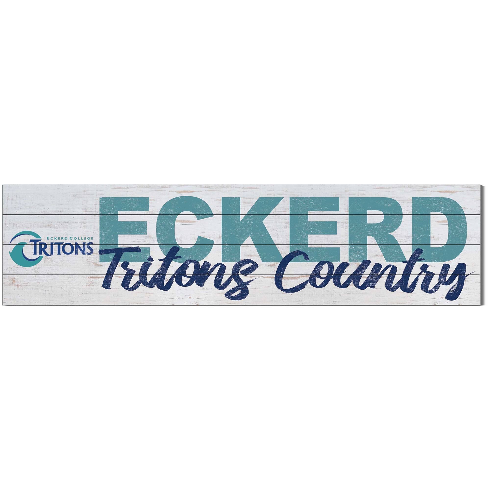 Eckerd Tritons 10'' x 40'' Logo Sign