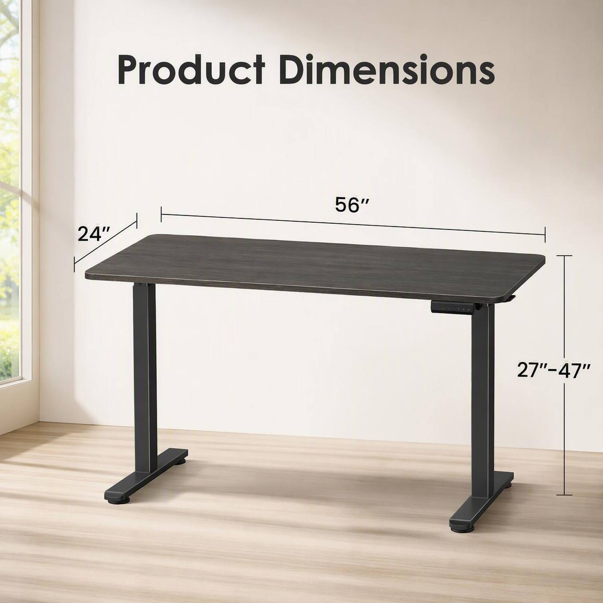 Product Dimensions
24"
56"
27"-47"