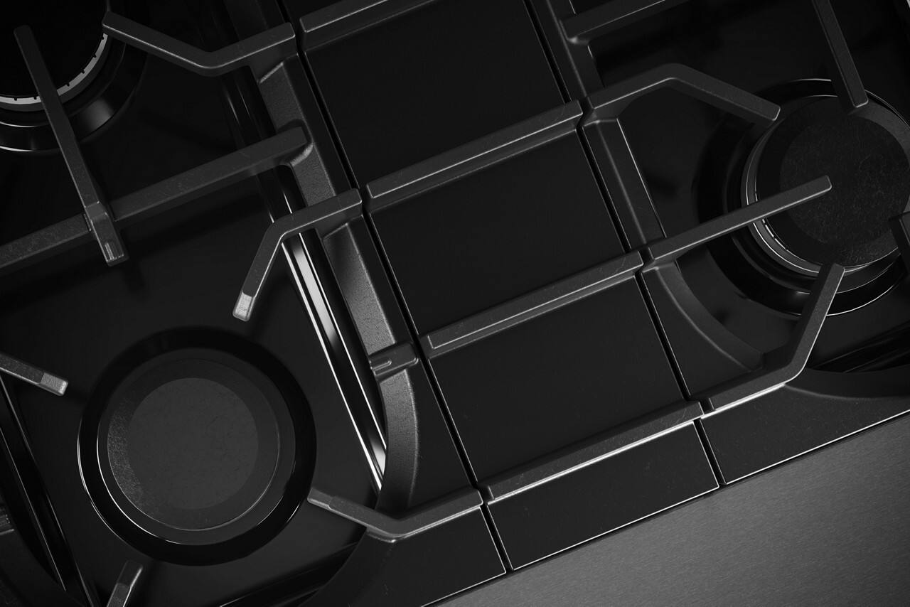 Alt View 14. KitchenAid - 4.1 Cu. Ft. Slide-In Gas True Convection Range with 4 Burners, Dual Fuel Range, and No Preheat Air Fry Mode - Stainless Steel.