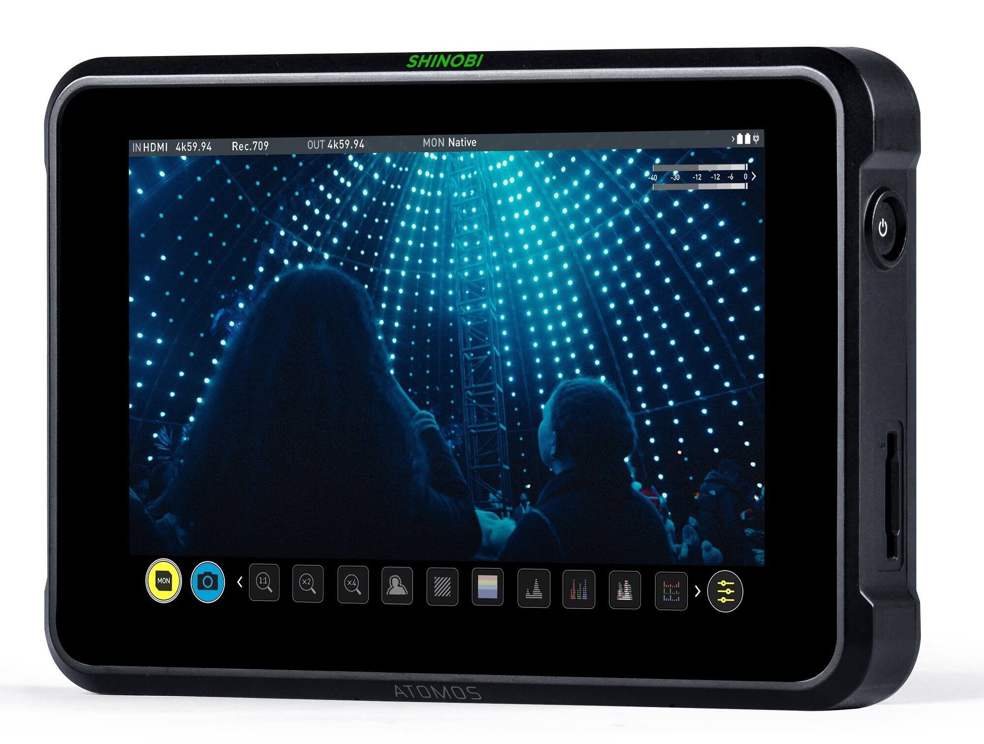 SHINOBI

IN HDMI 4k59.94 Rec.709  
OUT 4k59.94  
MON Native

-30 -12 -6 0

ATOMOS