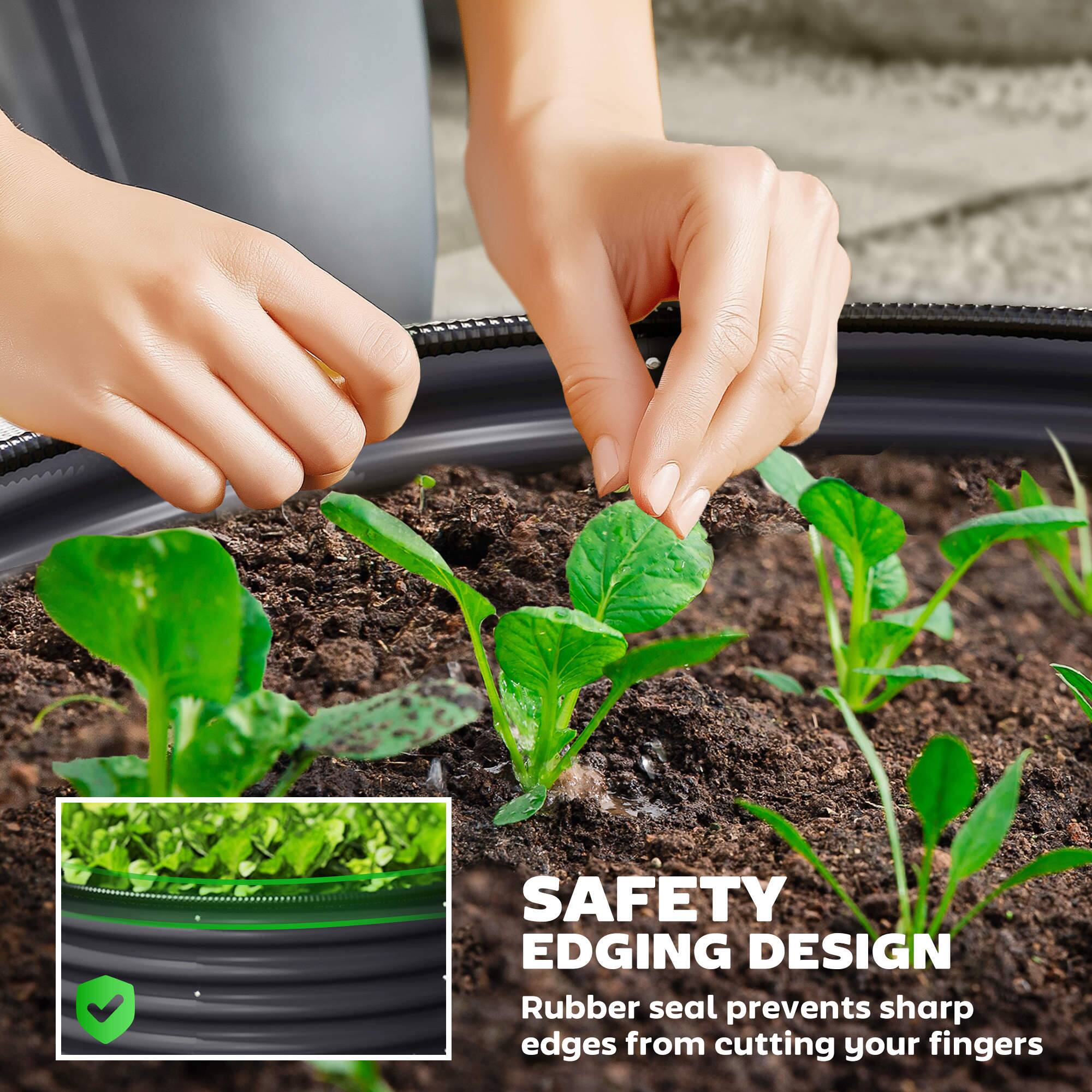 SAFETY EDGING DESIGN  
Rubber seal prevents sharp edges from cutting your fingers