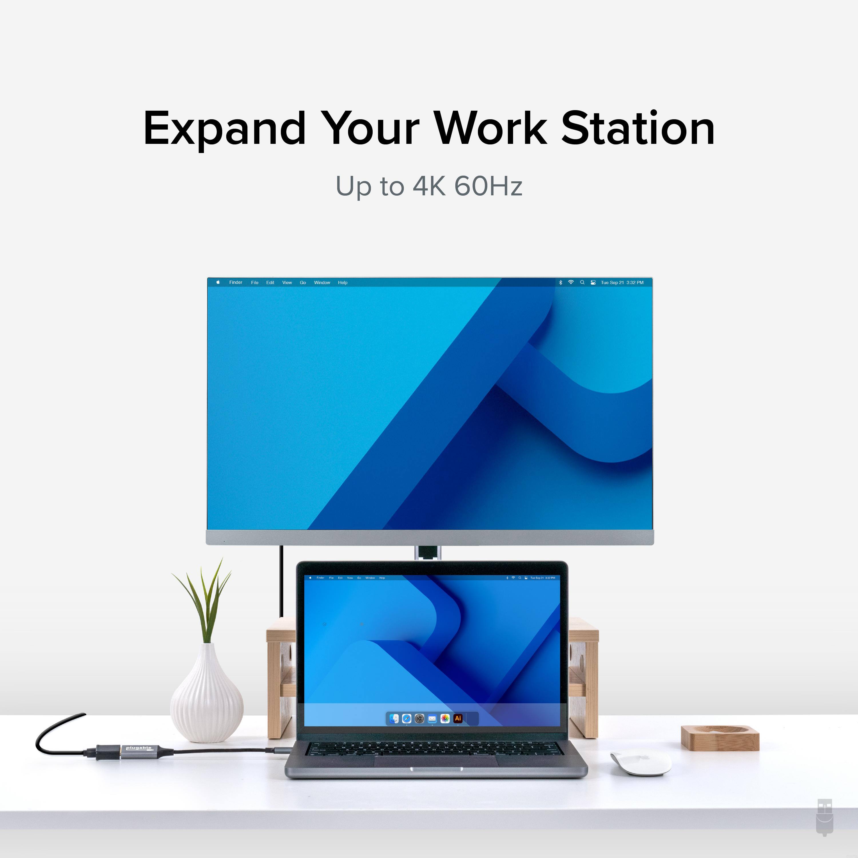 Expand Your Work Station Up to 4K 60Hz