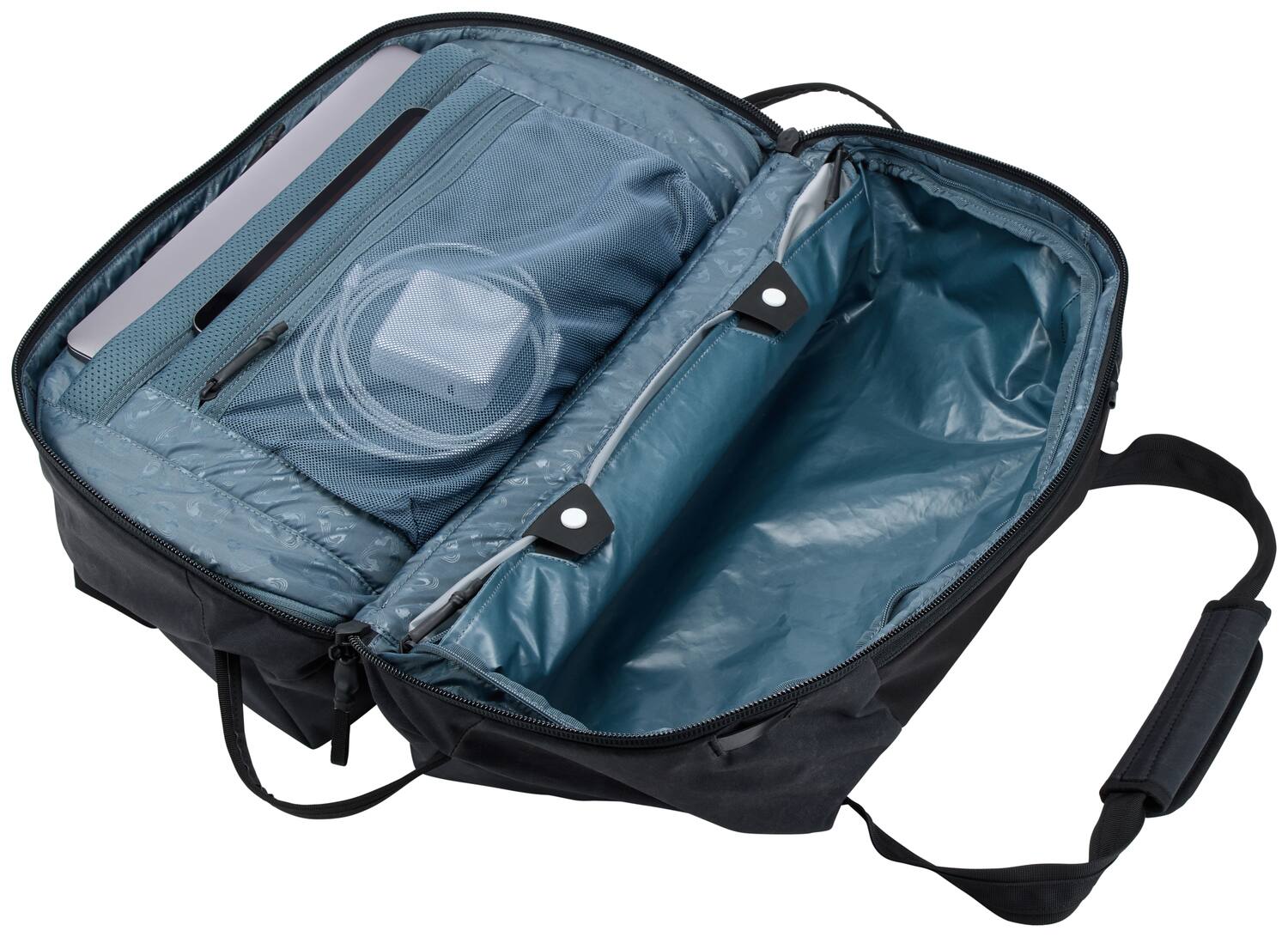 Alt View 2. Thule - Aion Duffel Bag – Eco-Friendly 35L Everyday & Travel Companion - Black.