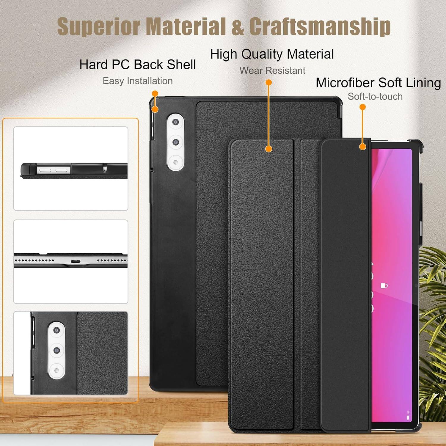 Superior Material & Craftsmanship  
High Quality Material  
Wear Resistant  
Hard PC Back Shell  
Easy Installation  
Microfiber Soft Lining  
Soft-to-touch