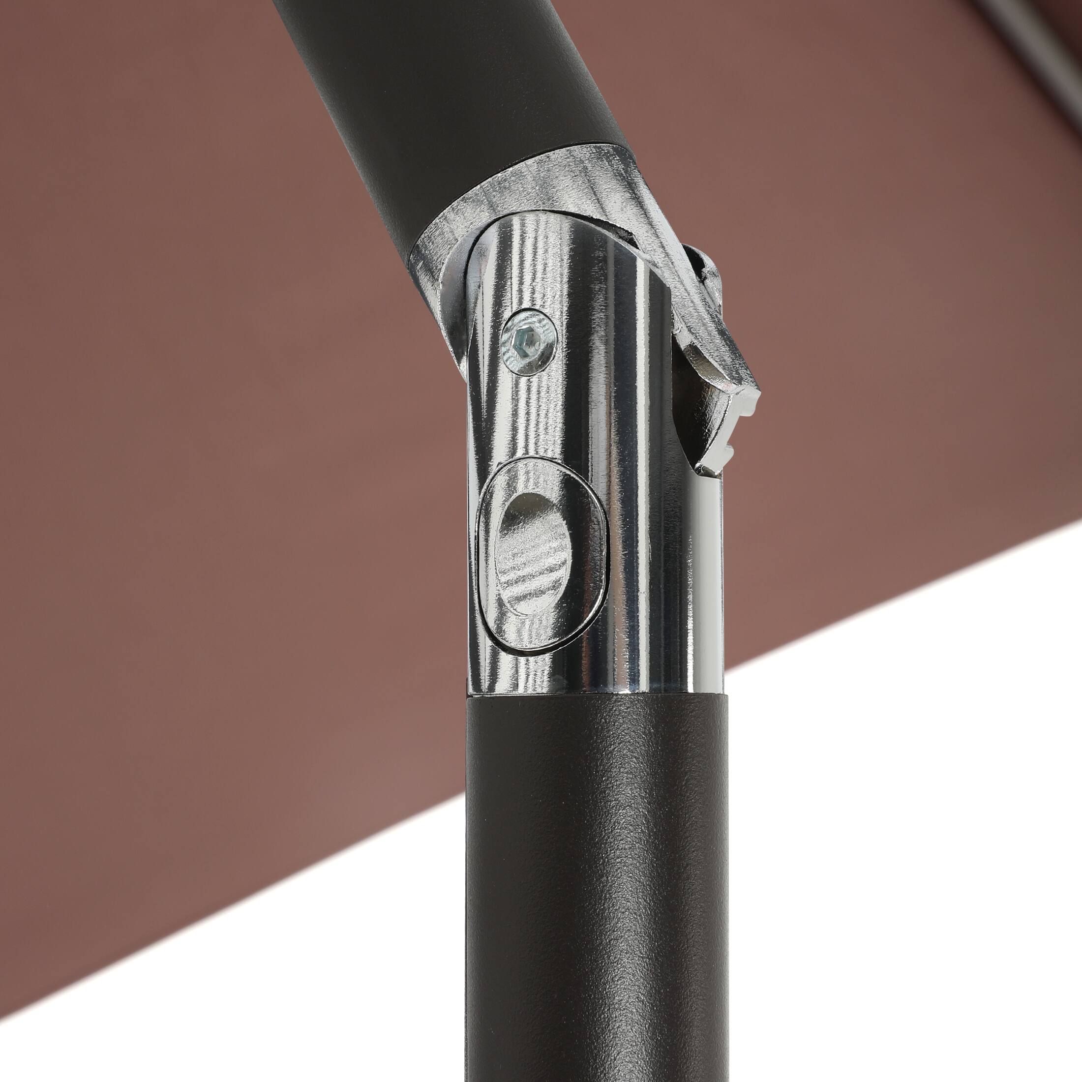 Alt View 4. WestinTrends - WestinTrends Paolo 9 ft. Patio Table Umbrella with tilt and crank features - Coffee.