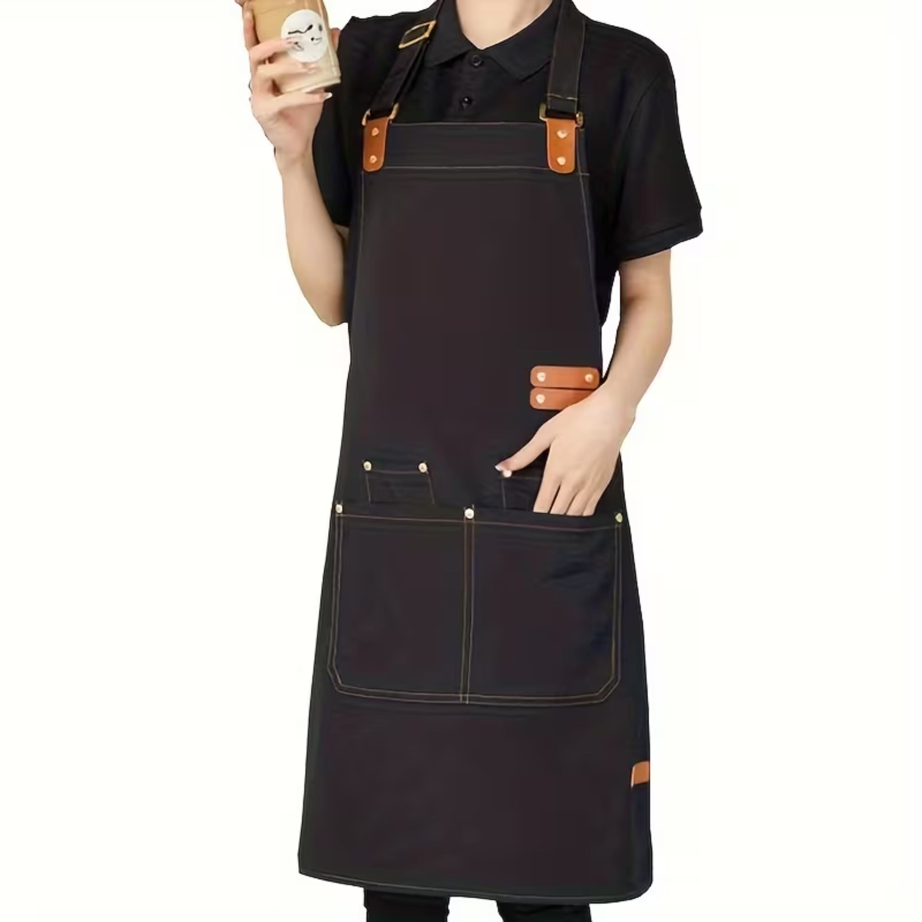 Kitcheniva - Premium Canvas Apron, For Cooking, Working, Arts & Crafts - Black price history on PriceWatchPro
