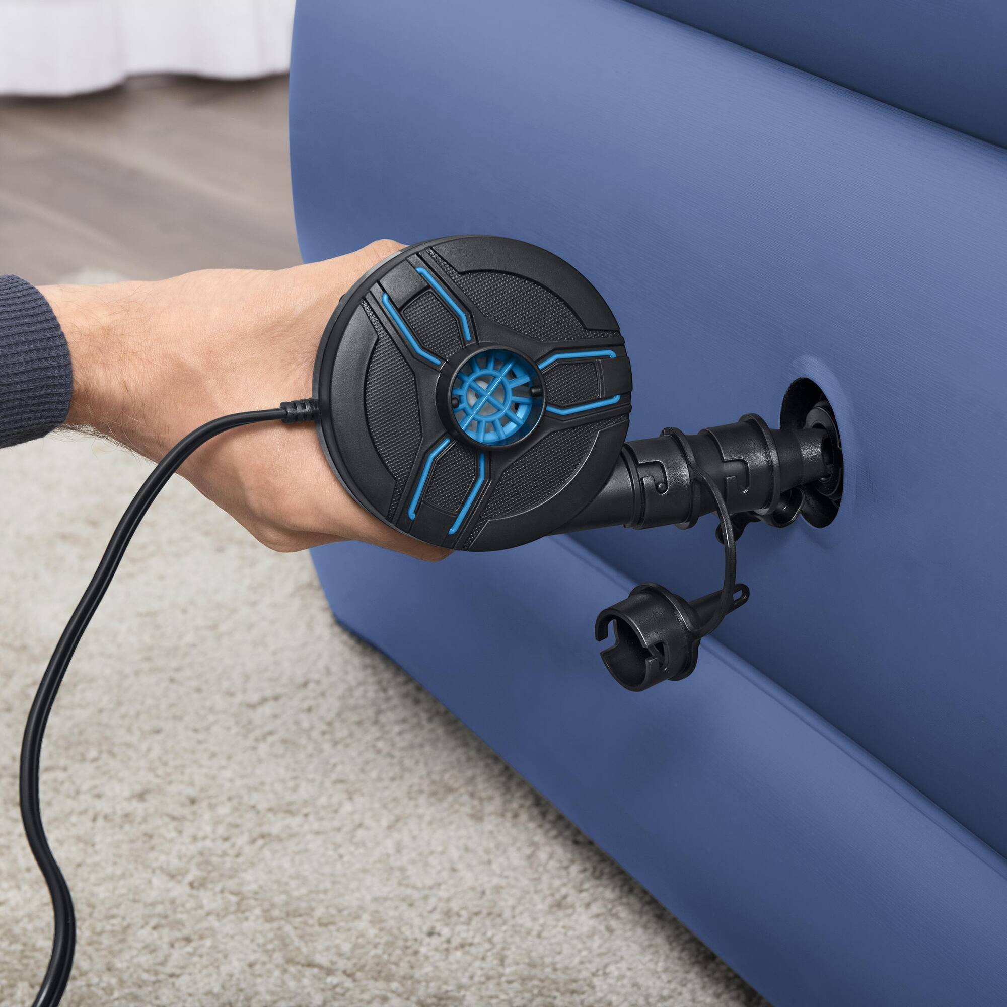 Alt View 7. Bestway - AC Electric Air Pump: PowerTouch - Black.