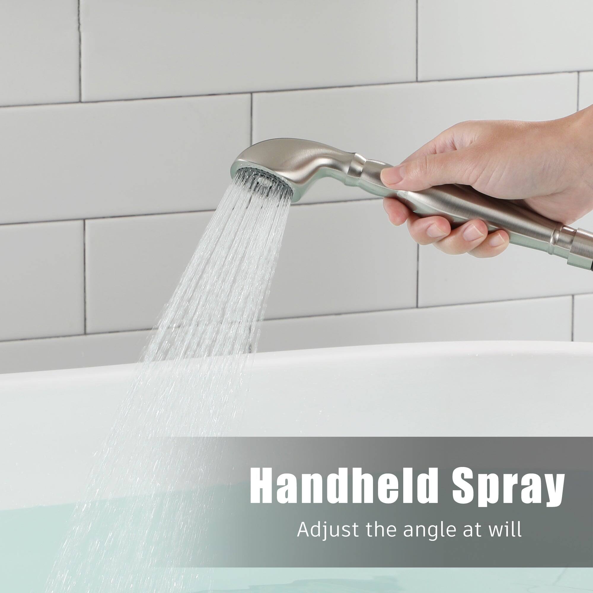 Handheld Spray
Adjust the angle at will