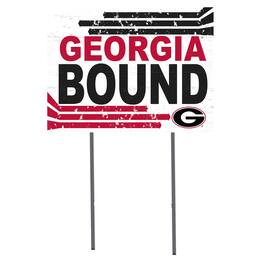 Jardine - Georgia Bulldogs 18'' x 24'' Bound Yard Sign - White