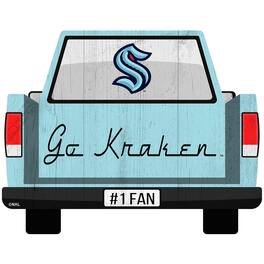 Fan Creations - Seattle Kraken 12'' x 12'' Truck Back D-cor - Multicolor