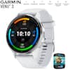 GARMIN VENU 3
- BRIGHT 1.4 AMOLED TOUCHSCREEN DISPLAY
- UP TO 14 DAYS OF BATTERY LIFE IN SMARTWATCH MODE
- DETAILED HEALTH AND WELLNESS INSIGHTS
- ADVANCED FITNESS FEATURES
- WORKS WITH THE GARMIN KINNECT AND ANDROID SMARTPHONES
- LIGHTWEIGHT 45MM CASE WITH STAINLESS STEEL BEZEL
10:10
8K
38
82
100%
2 YR WARRANTY