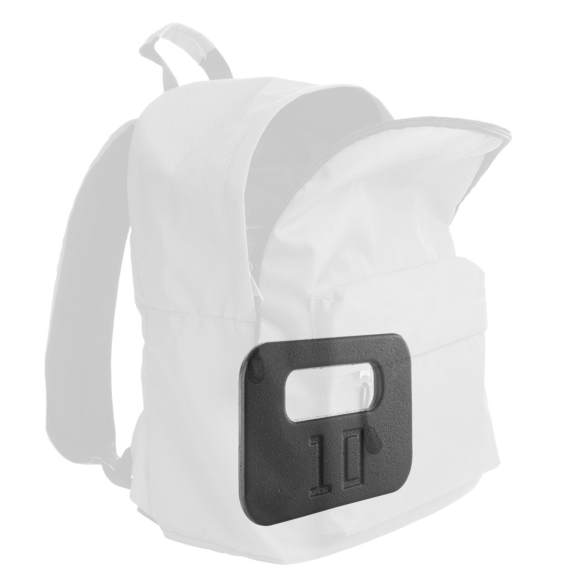 Alt View 4. Philosophy Gym - Cast Iron Ruck Weight - Weighted Fitness Plate with Handle - 10-45 lbs - Cast Iron.