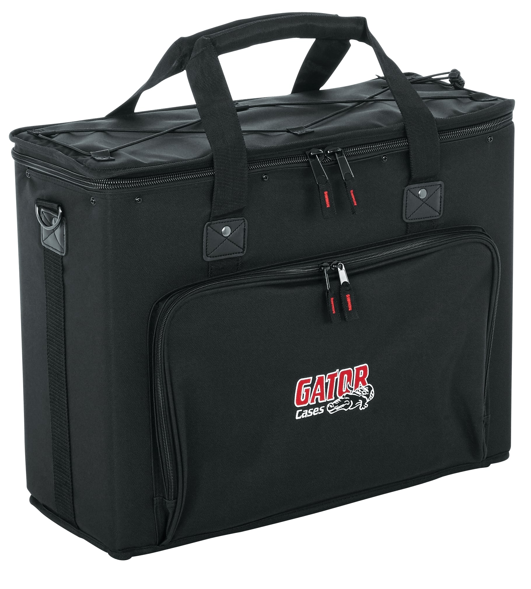 Gator - 4U Audio Rack Bag, with Large Outside Accessory Pockets, Heavy Duty Shoulder Strap & Close-Grained 9mm Plywood Cabinets