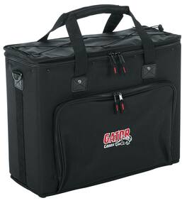 Gator - 4U Audio Rack Bag, with Large Outside Accessory Pockets, Heavy Duty Shoulder Strap & Close-Grained 9mm Plywood Cabinets