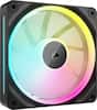 Front. CORSAIR - iCUE LINK LX120 RGB 120mm PWM Fan Expansion - Black.