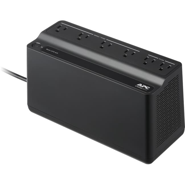 APC - by Schneider Electric Back-UPS ES 6 Outlet 425VA, 120V, LAM - Tower - 8 Hour Recharge - 3 Minute Stand-by - 120 V AC - Black